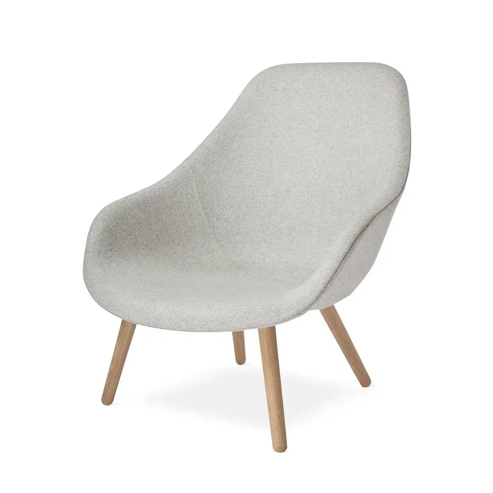 Upholstered Lounge Chair - Soaped Oak