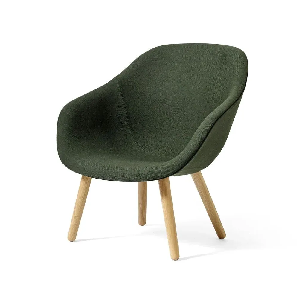 Upholstered Lounge Chair with Cushion - Oak