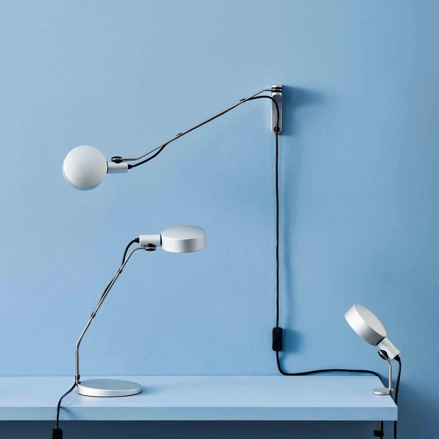 Wall Light with Rotating Head - Aluminium