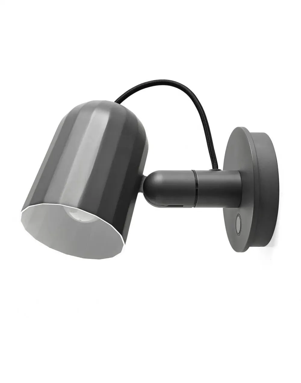 Wall Light with Switch - Off White, Aluminium
