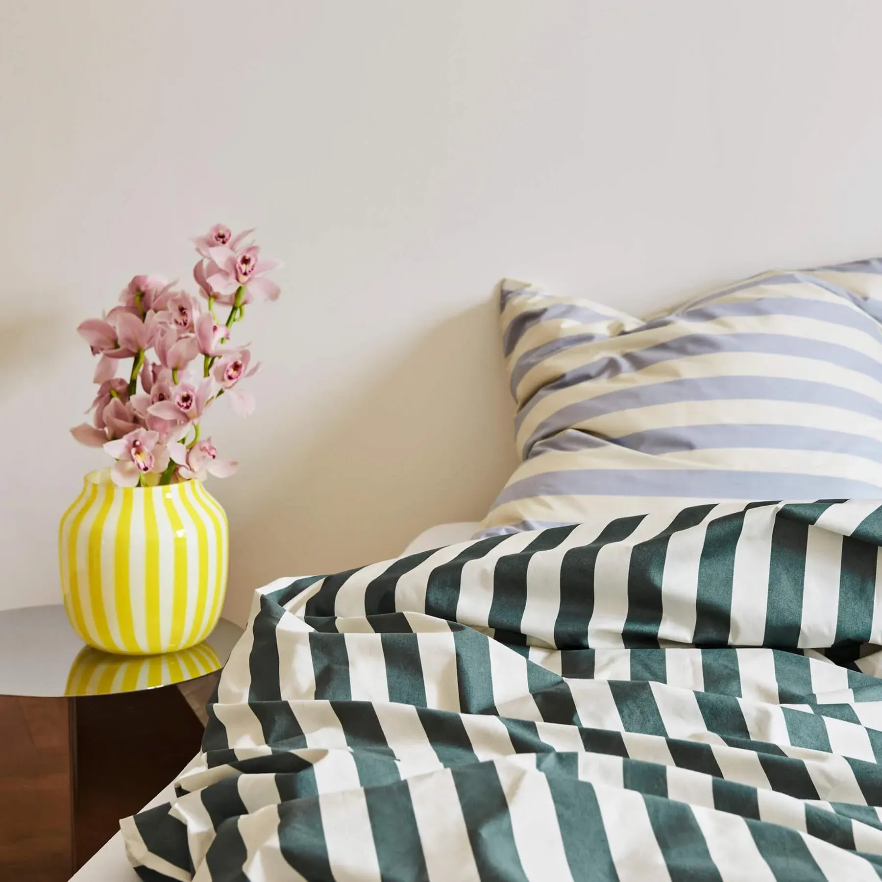 Wide Vase - Yellow, Glass