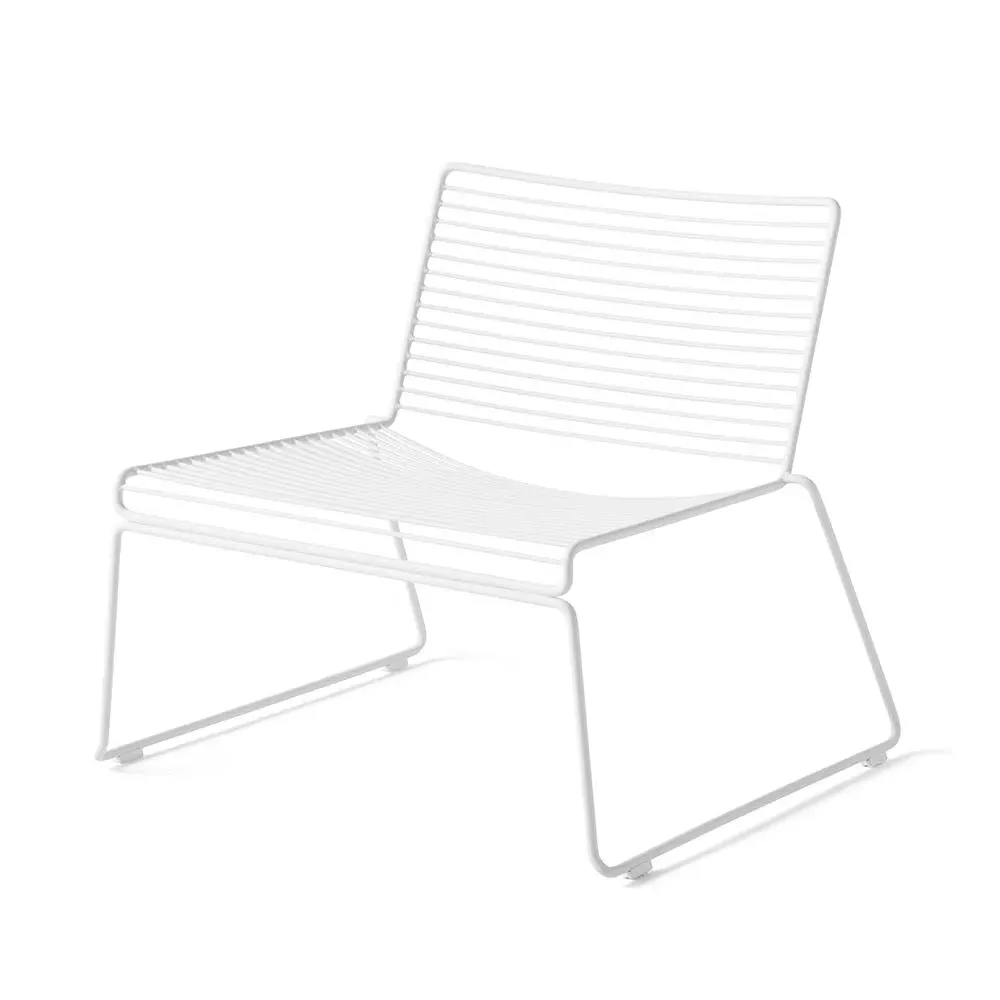 Wire Lounge Chair - White, Steel