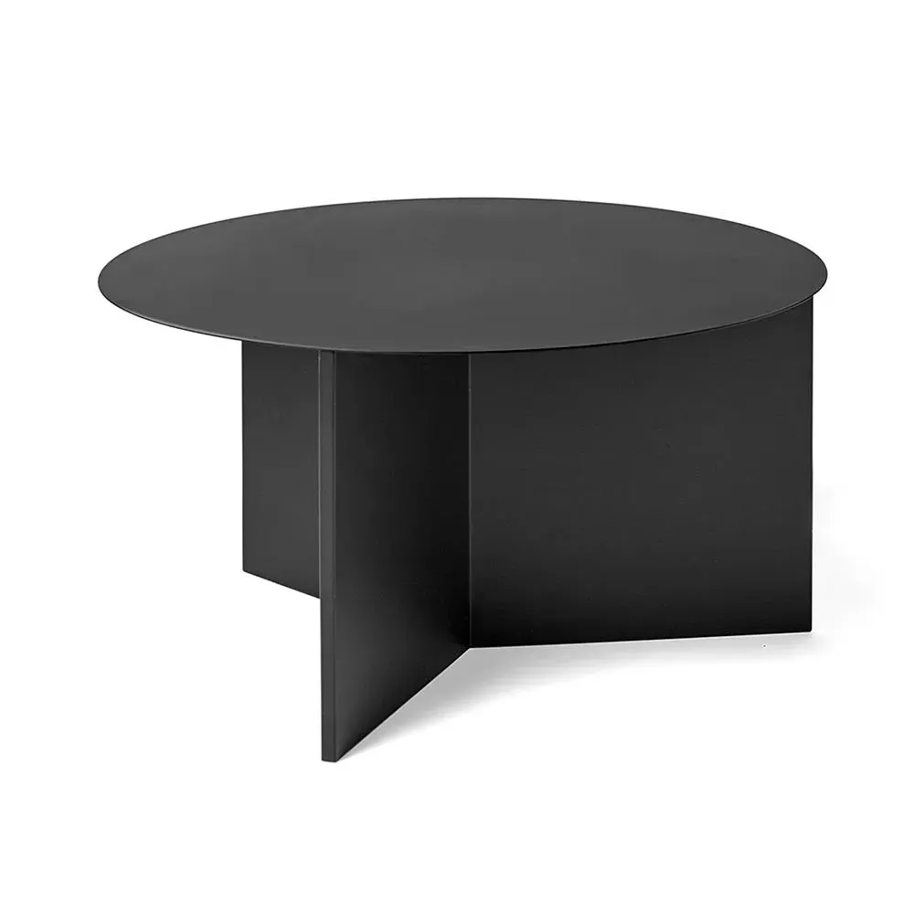 XL Coffee Table Geometric Design - Black, Steel