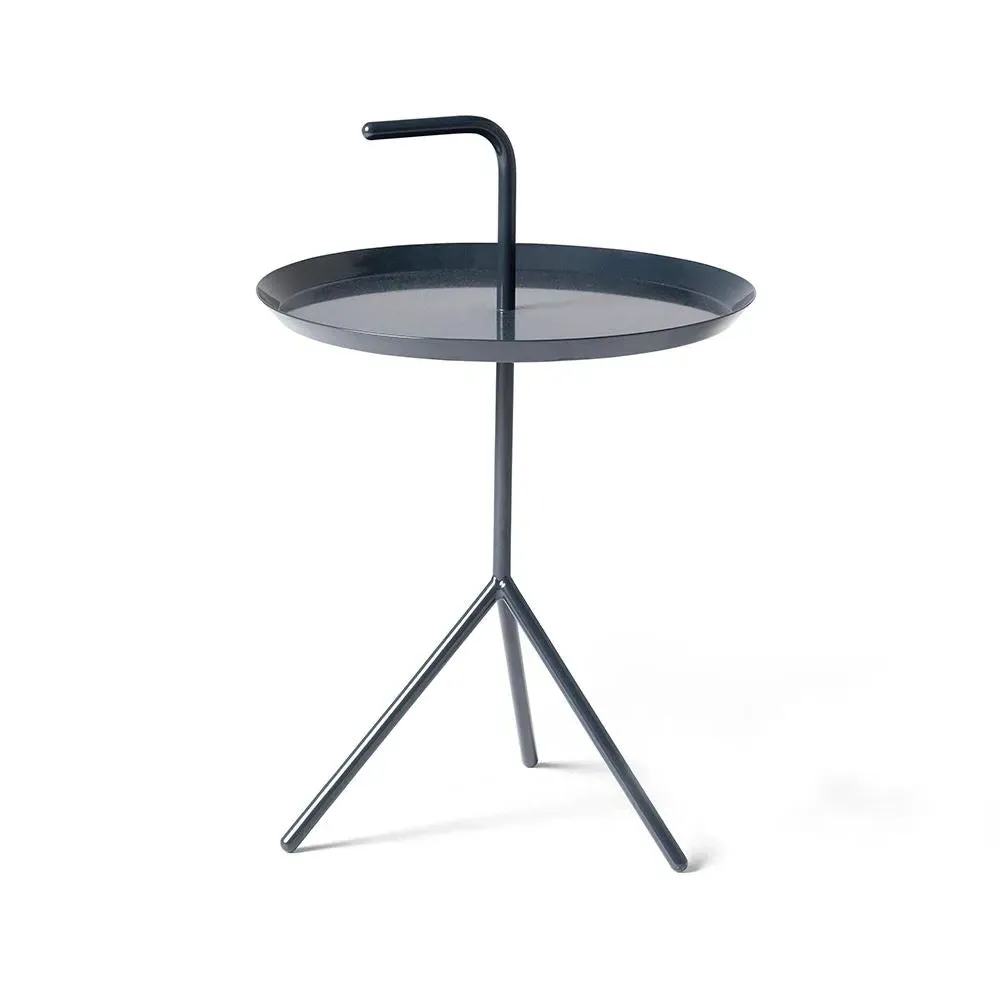 XL Side Table with Handle - Grey, Metal