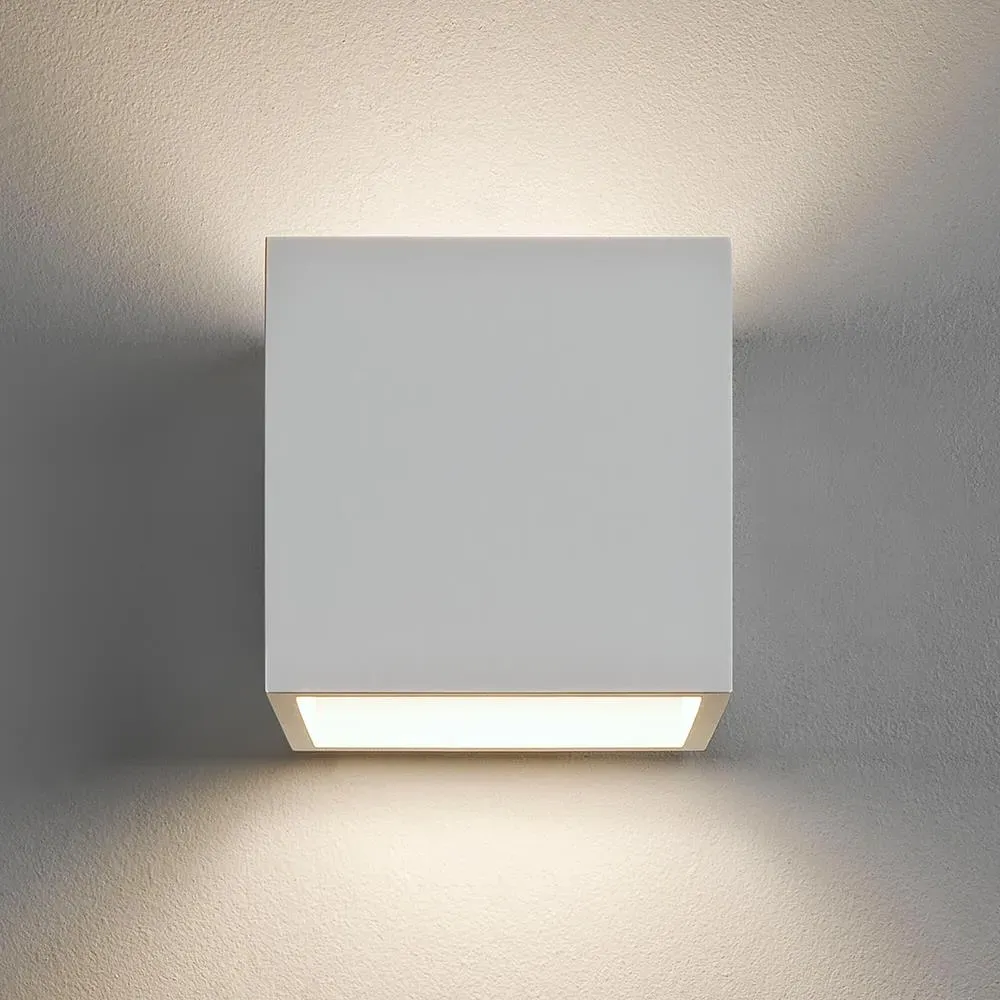 165mm Flush Wall Light - Paintable