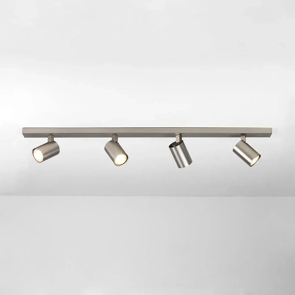 4-Light Bar Spotlight with Rotation - Black, Aluminium