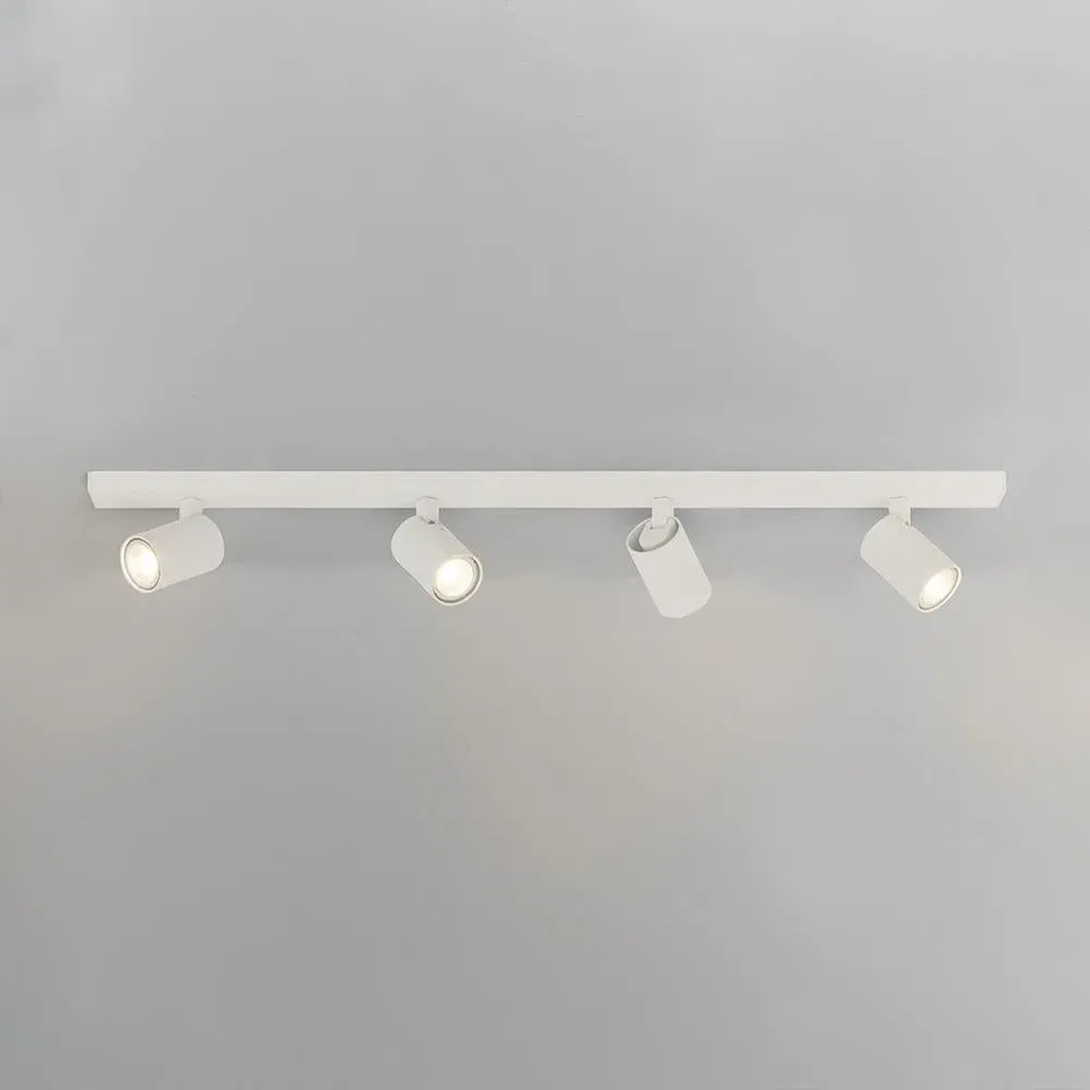 4-Light Bar Spotlight with Rotation - Nickel, Aluminium