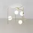 6-Light Ceiling Light Angular Design - White