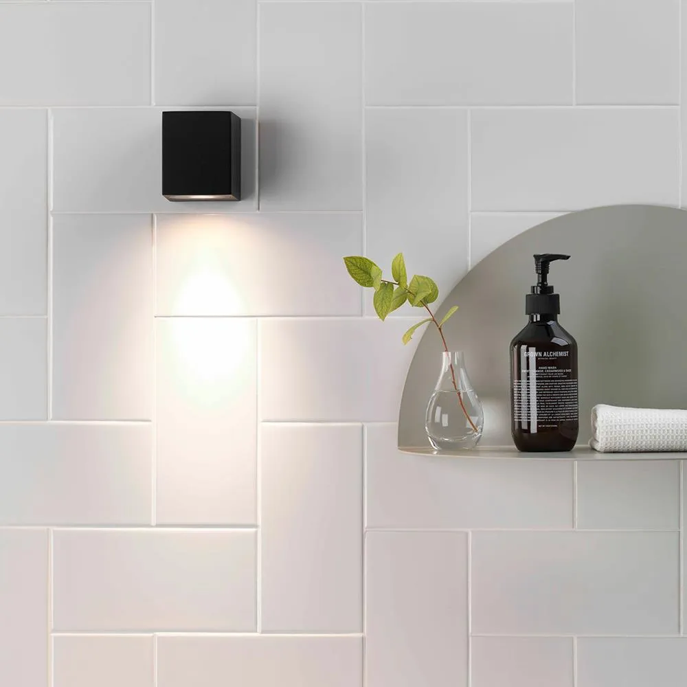 80mm Wall Light Outdoor - Black, Metal