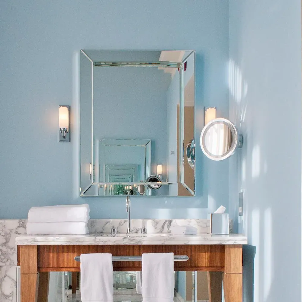 Bathroom Wall Light - Chrome, Opal Glass