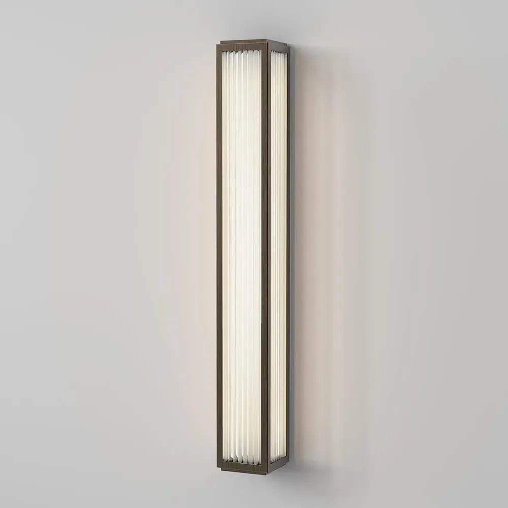 Boston Bathroom Wall Light - Bronze, Glass