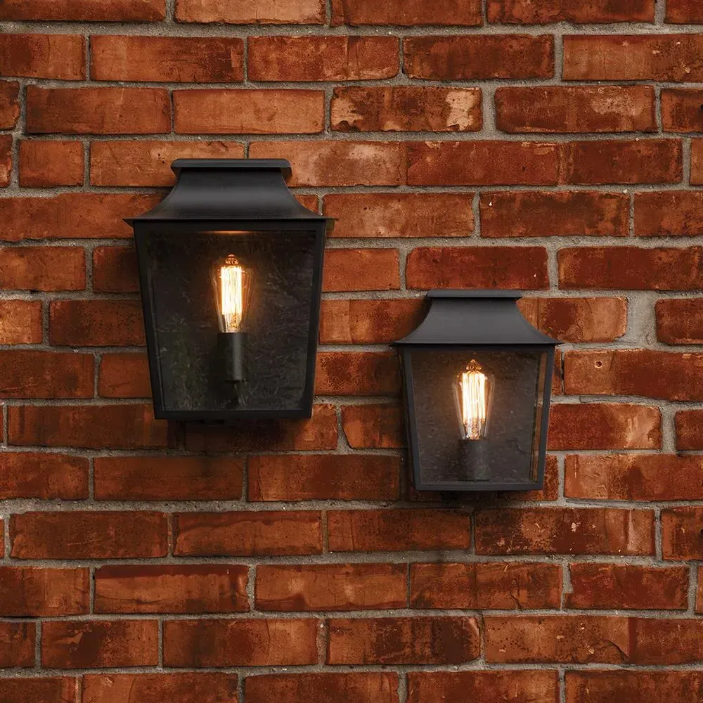Box Wall Light Industrial Style - Black, Metal