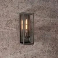 Chelsea Extra Tall Box Wall Light - Pewter, Stainless Steel