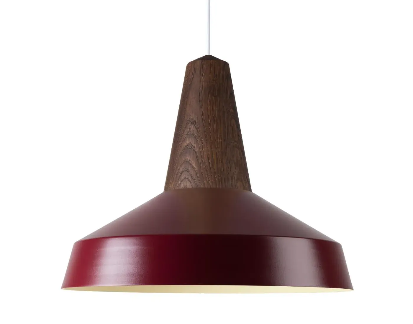 Circus Pendant Light - Burgundy, Walnut Wood