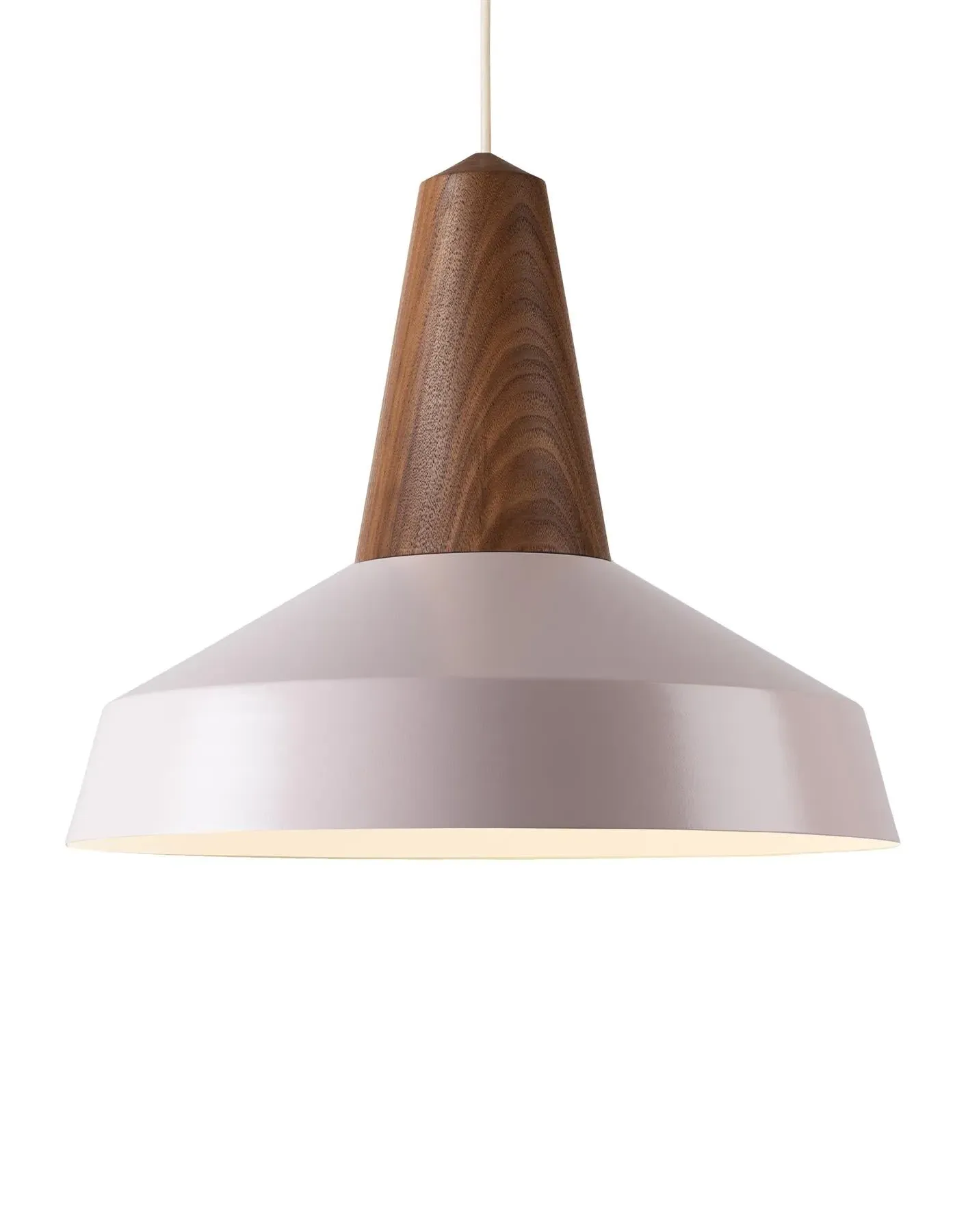 Circus Pendant Light - Pale Rose, Walnut Wood