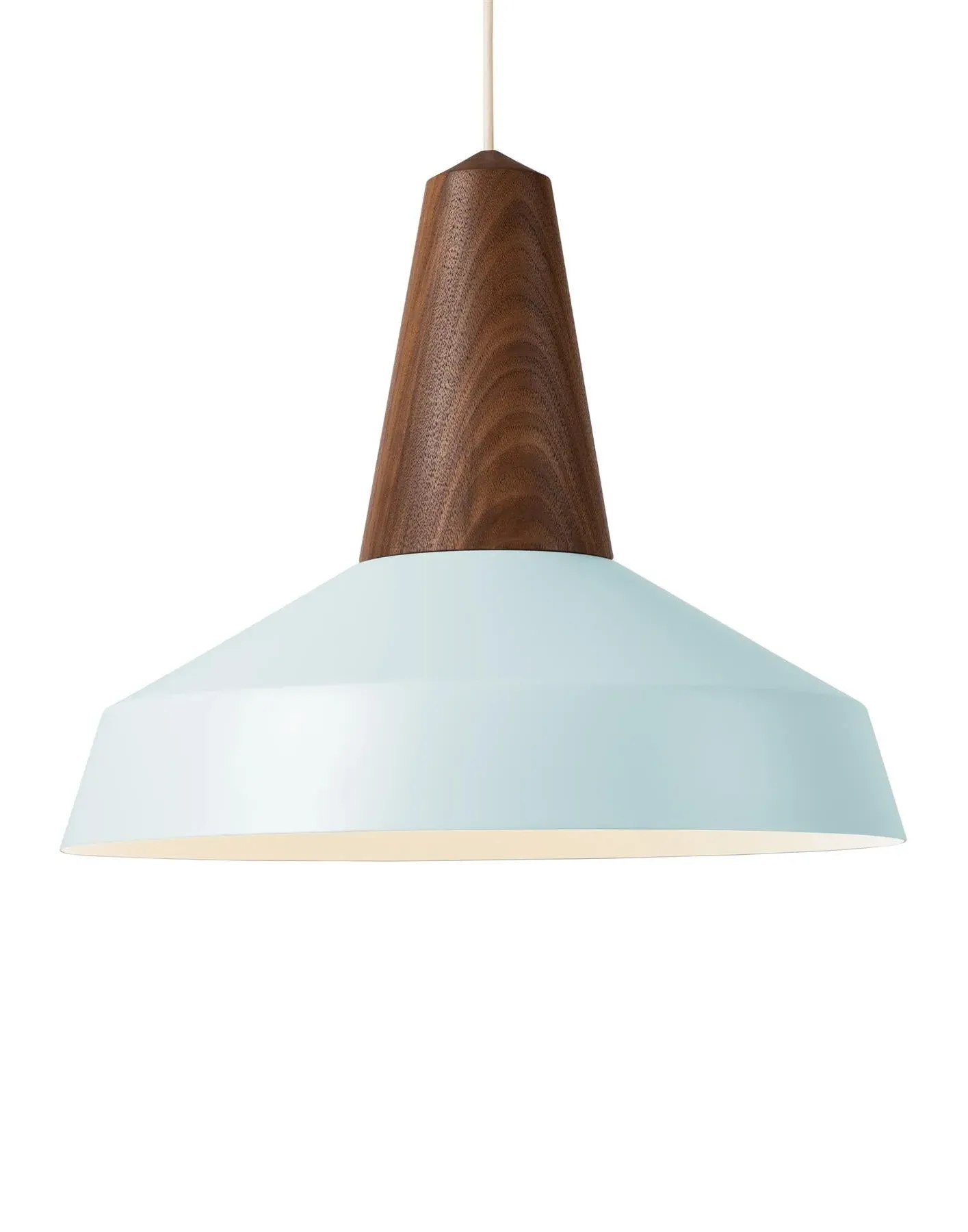 Circus Pendant Light - Sky Blue, Walnut Wood