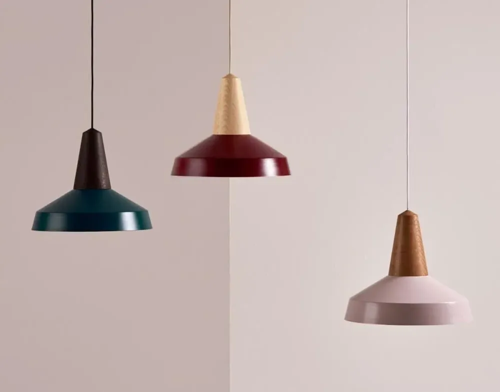 Circus Pendant Light - White, Oak Wood