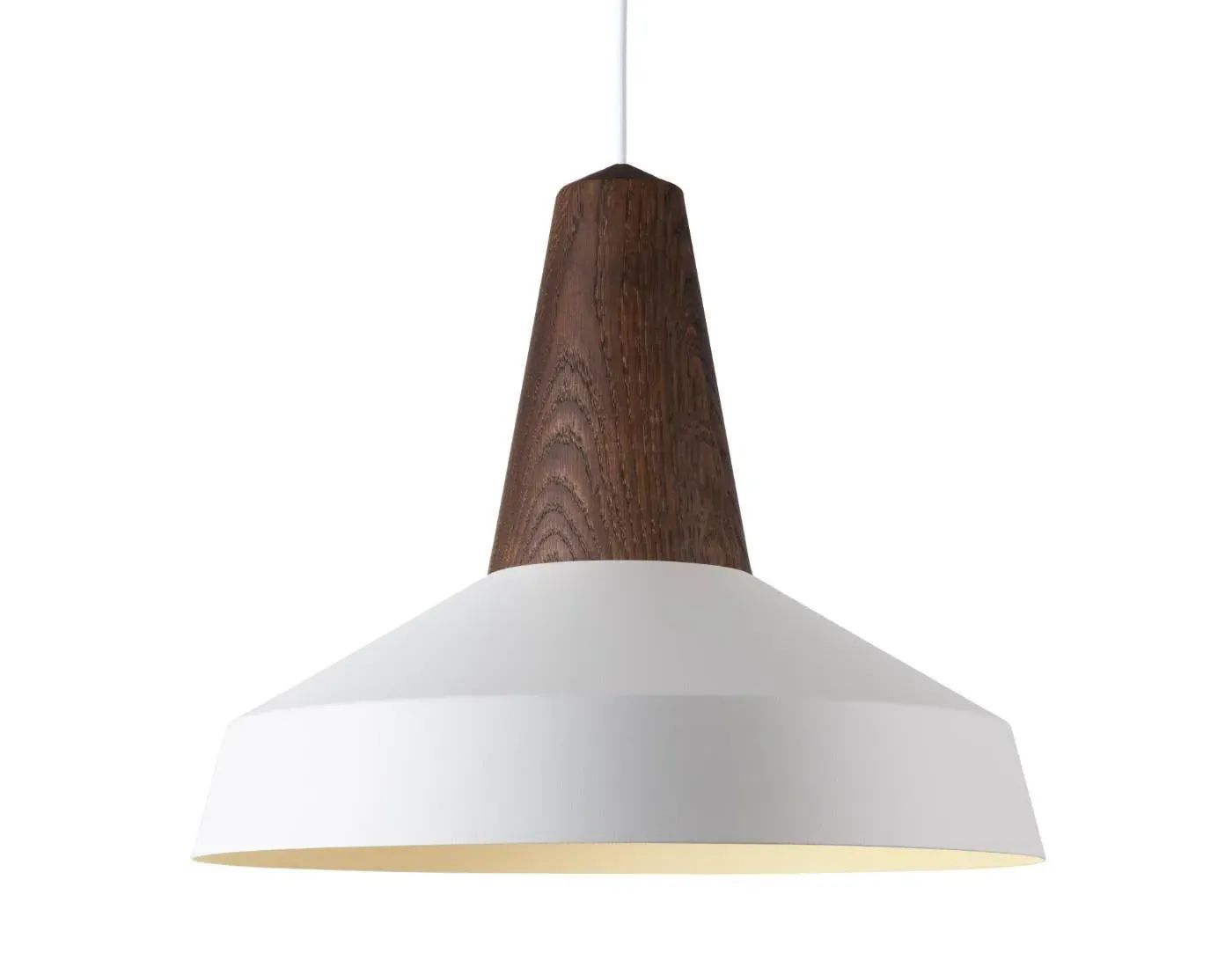 Circus Pendant Light - White, Walnut Wood