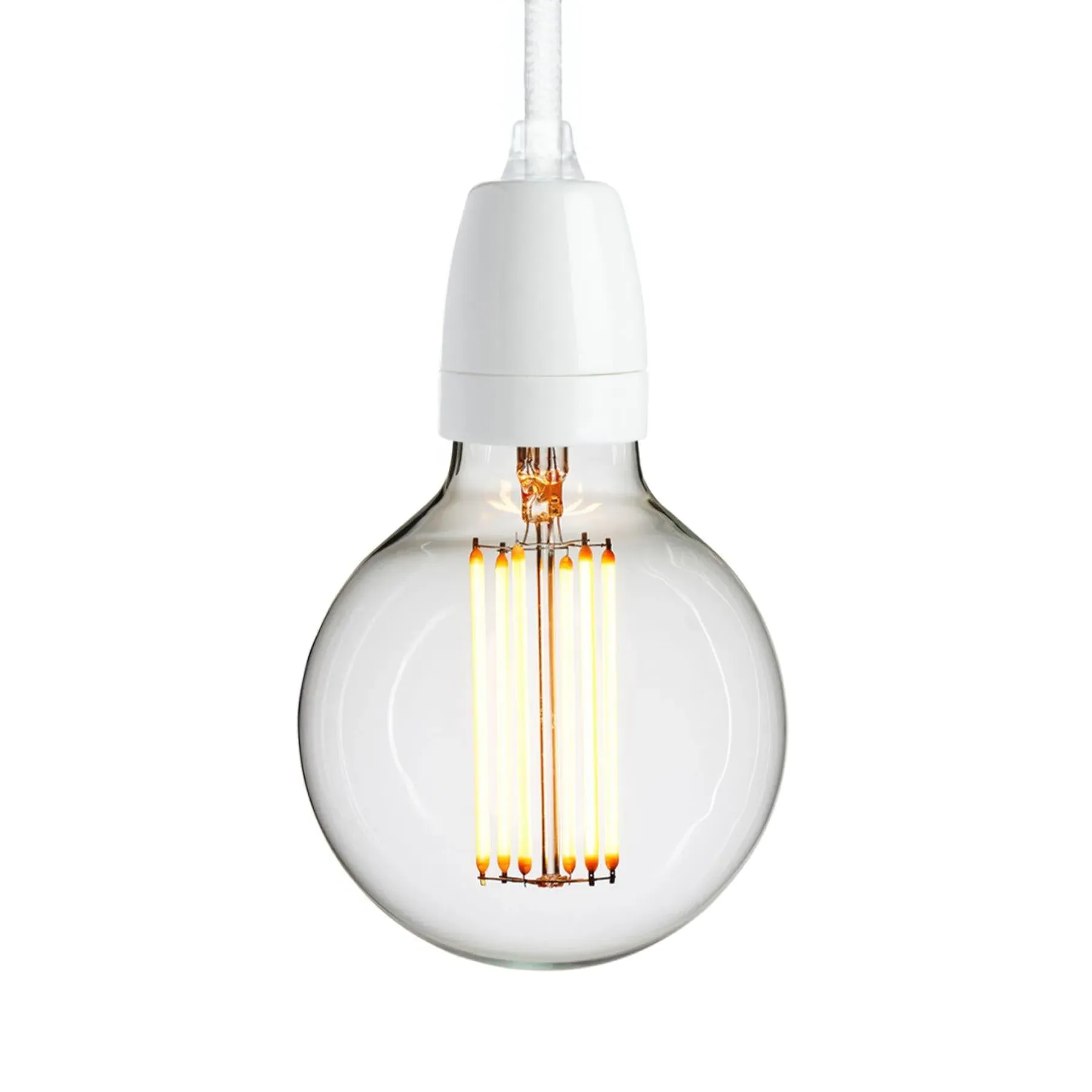 Classic Lamp Holder - Concrete, Bone Porcelain