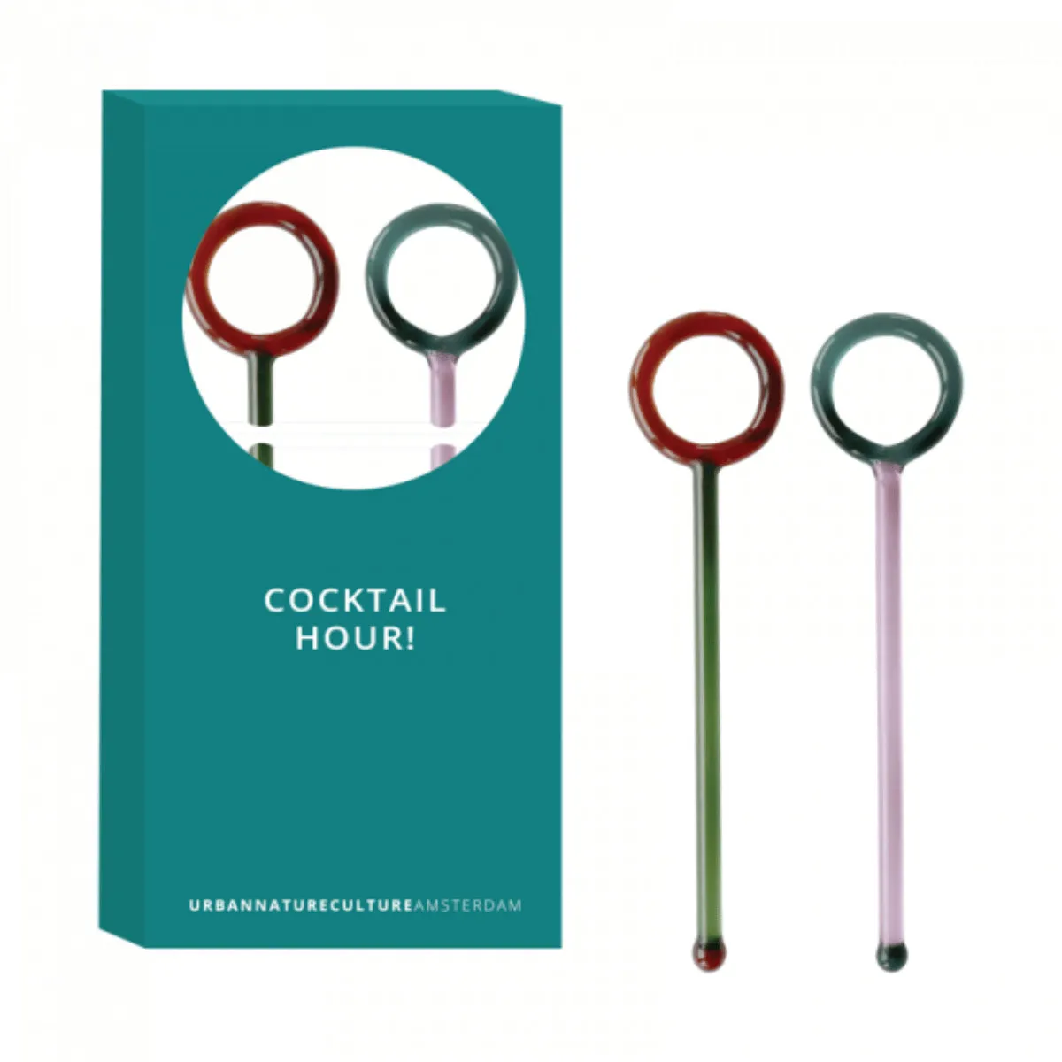 Cocktail Stirrers Set of 2 - Borosilicate Glass image