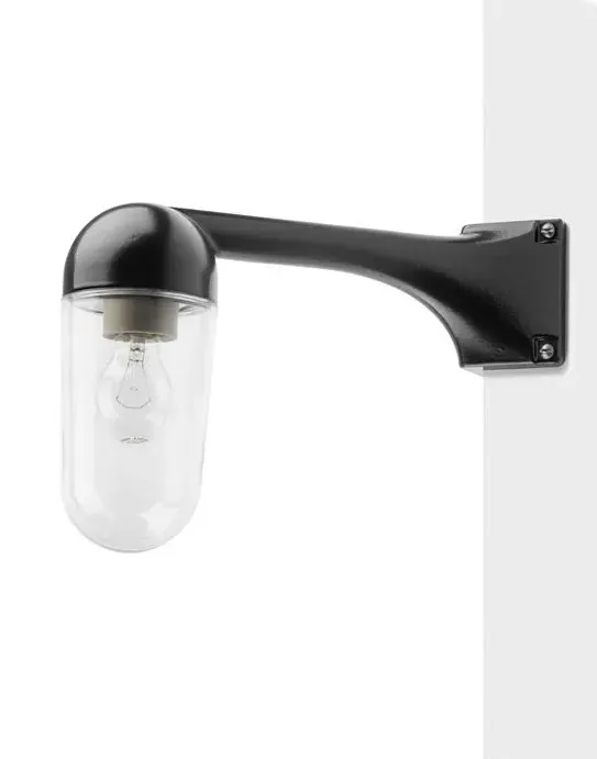 Corner Wall Light 90° - Black, Cast Aluminium