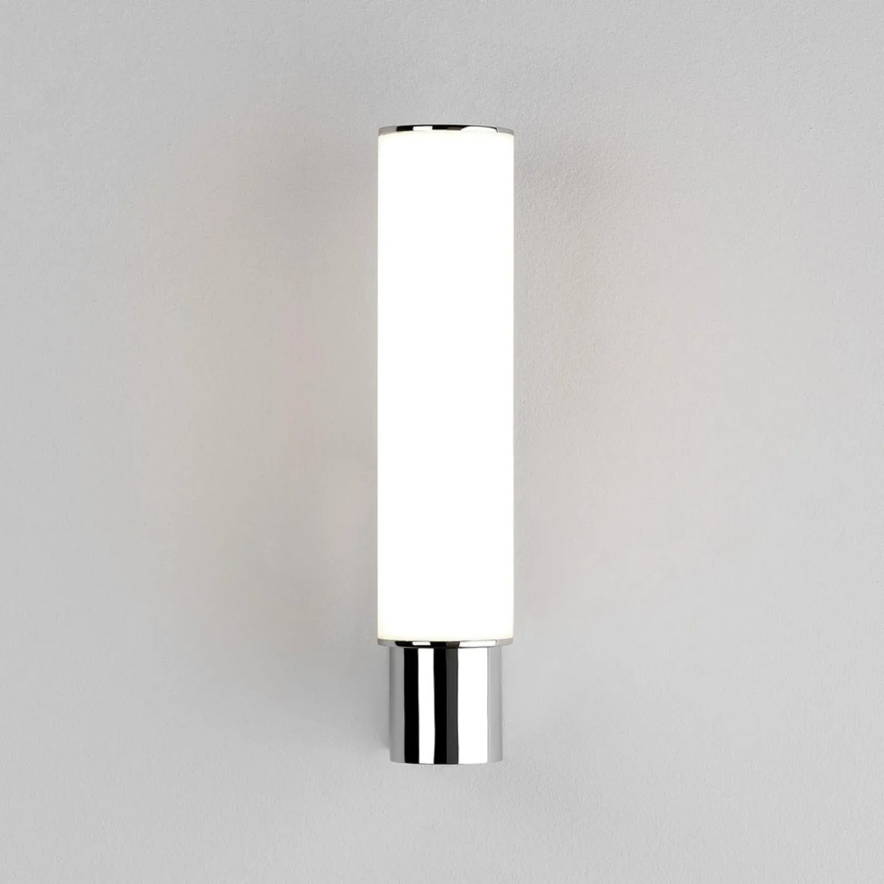 Cylindrical LED Wall Light - Chrome, Metal