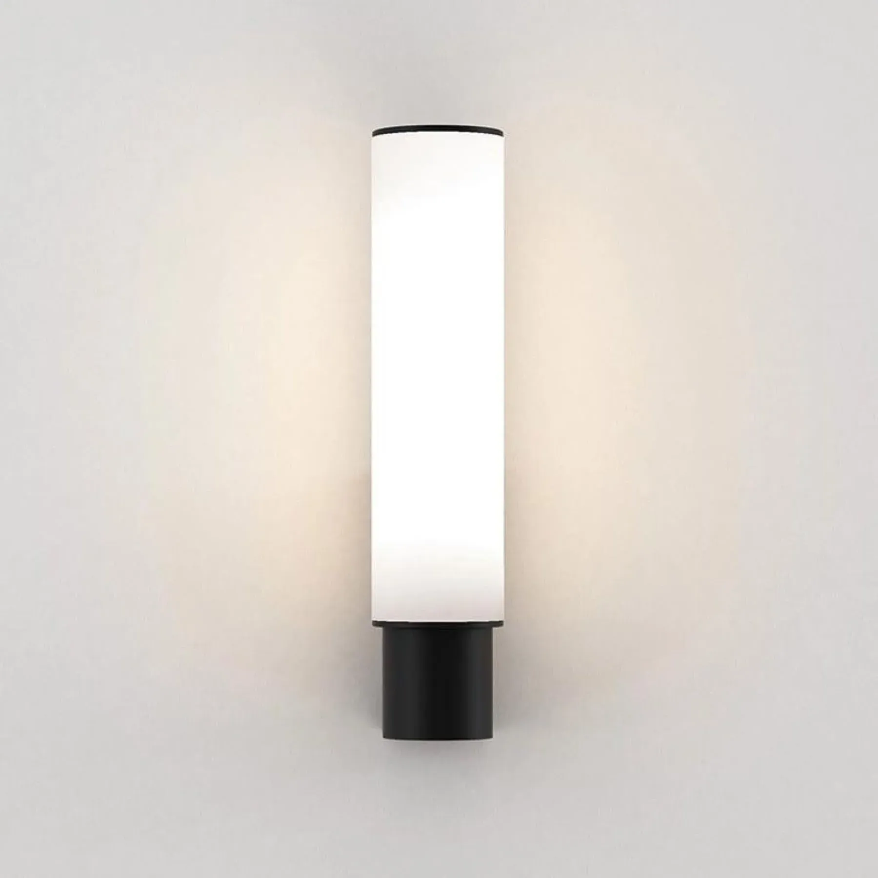 Cylindrical LED Wall Light - Matt Black, Metal