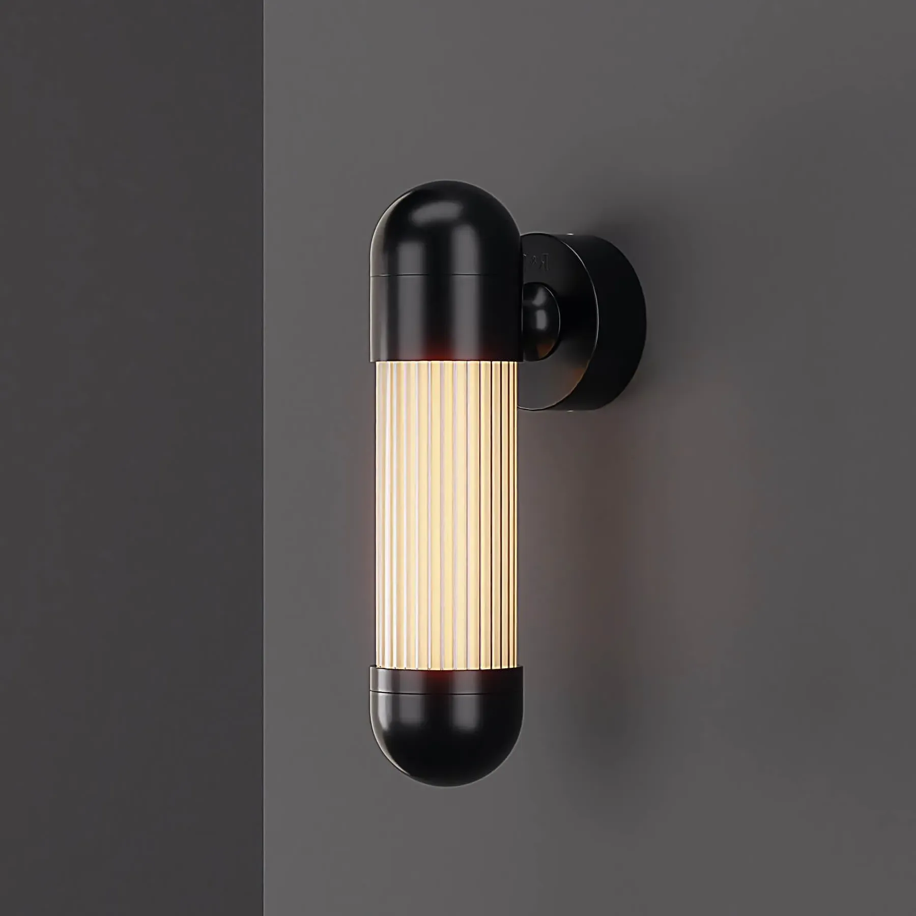 Cylindrical Wall Light with LED - White
