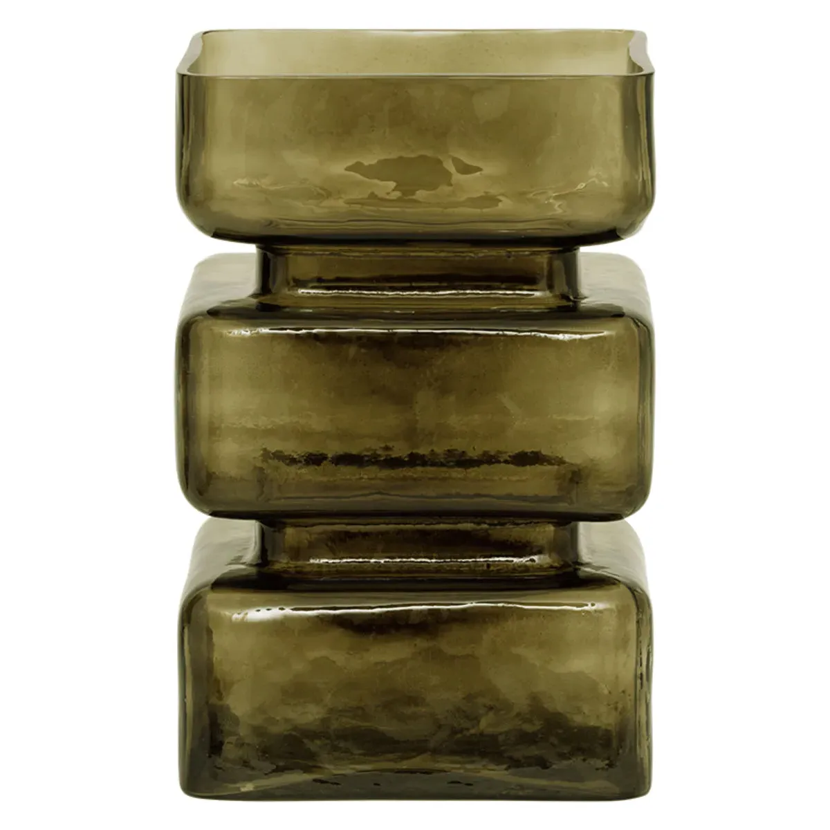 Decorative Vase with Textured Finish - Mayfly Glass