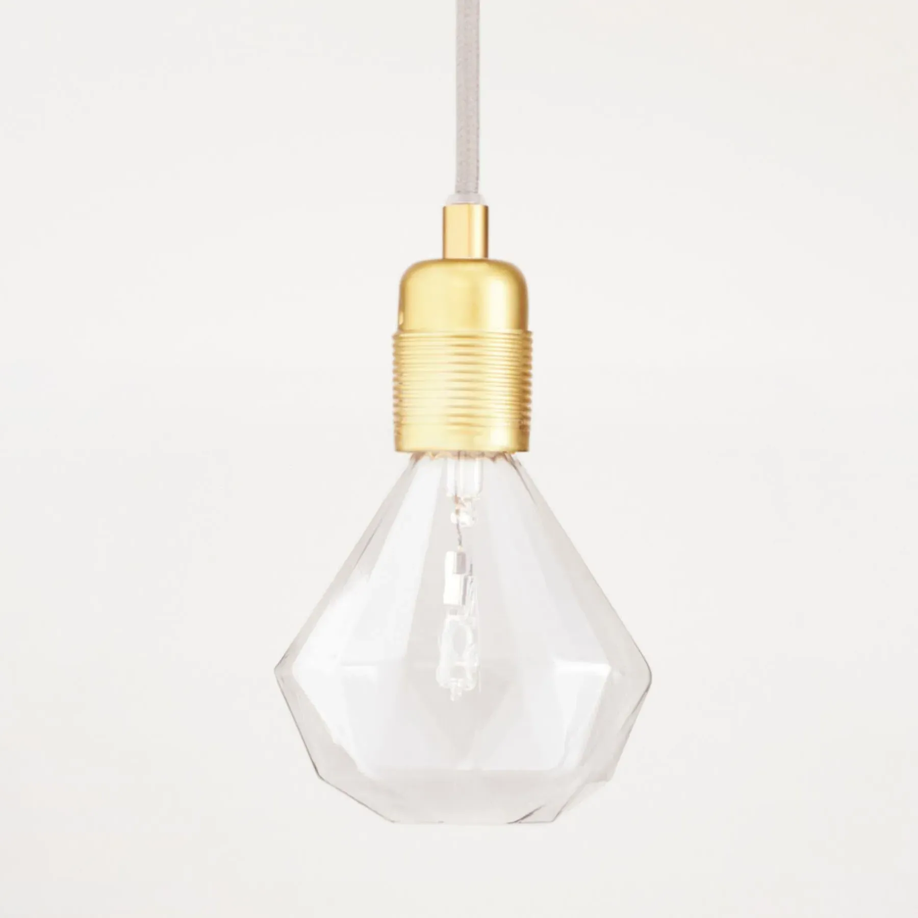 Diamond Light Bulb - Clear Glass image