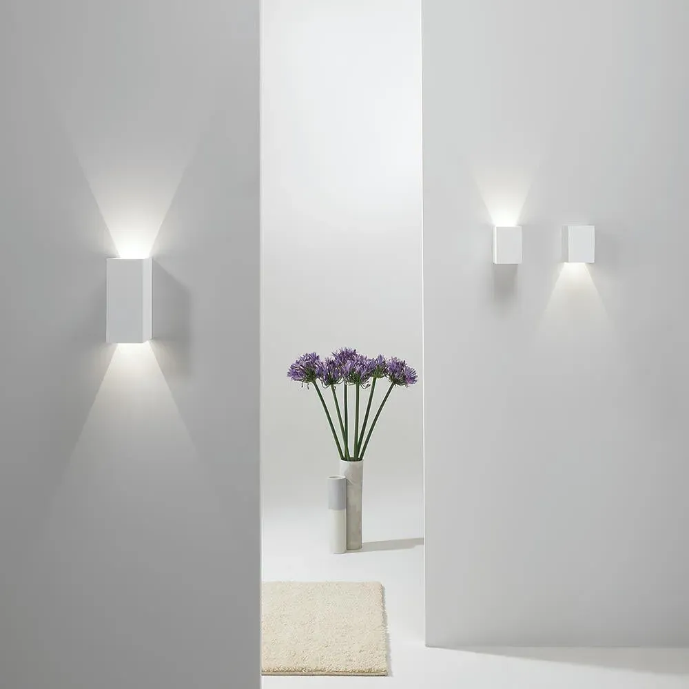 Directional Wall Light - White, Plaster