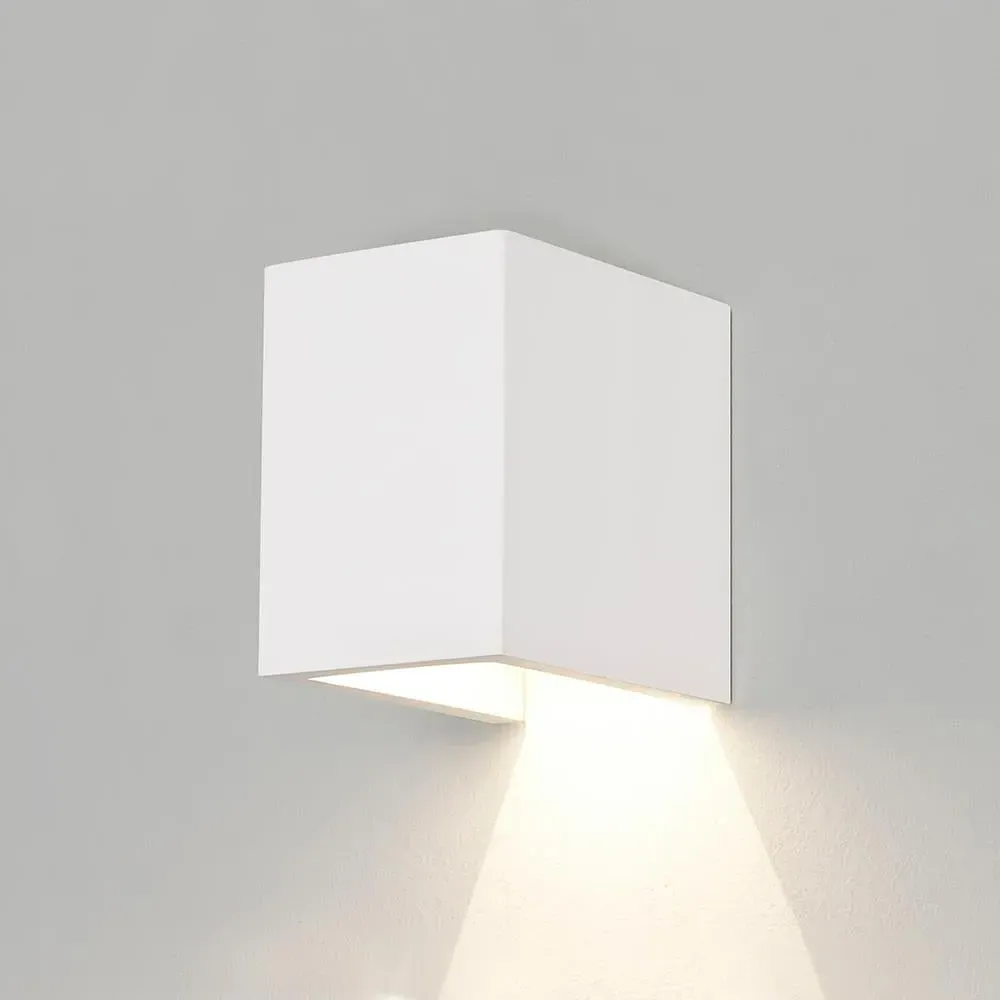 Directional Wall Light - White, Plaster