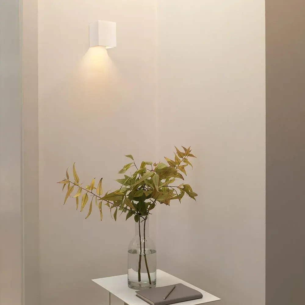 Directional Wall Light - White, Plaster