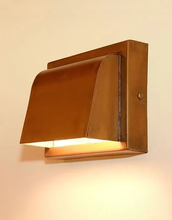 Exterior Wall Light - Brown Patina, Metal