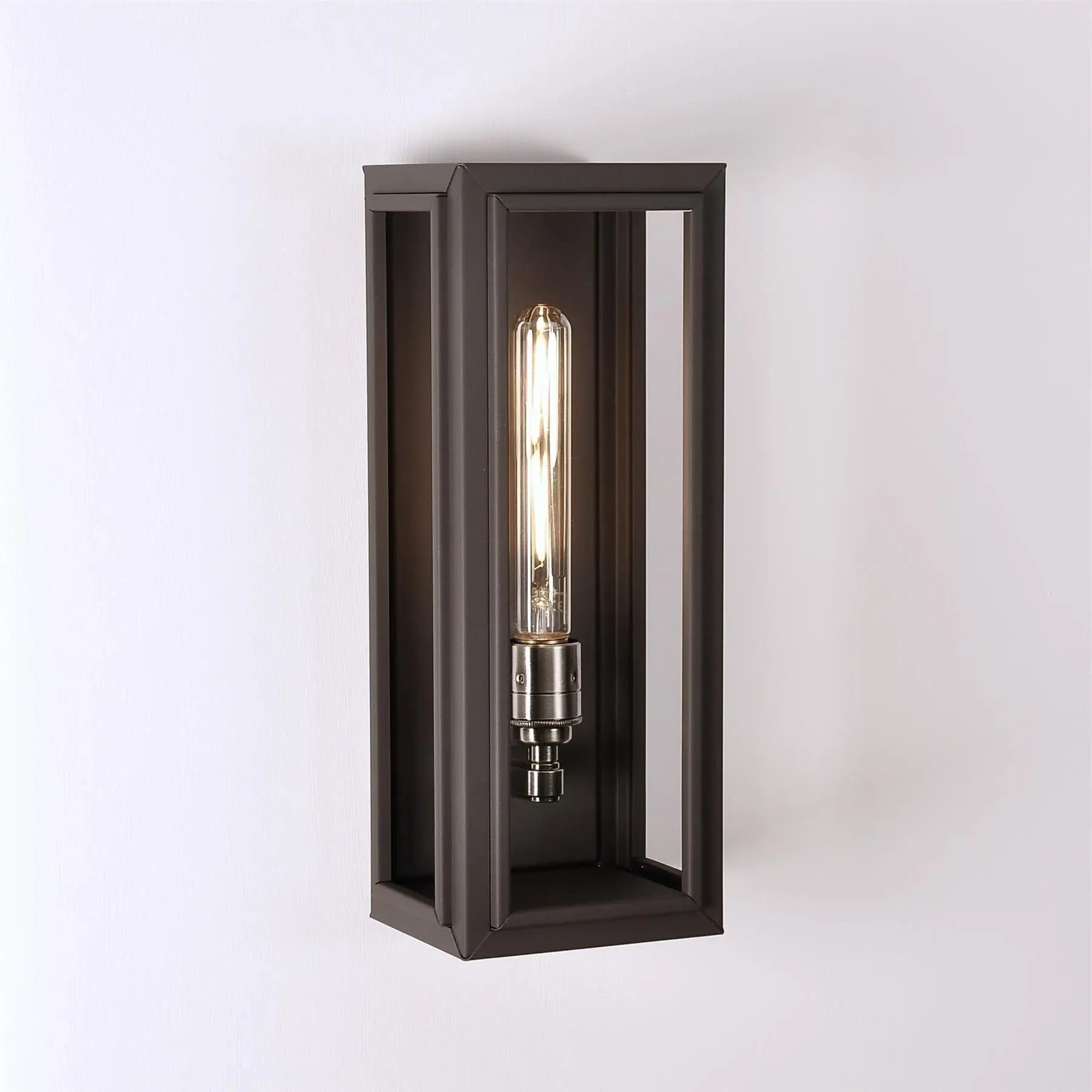 Extra Tall Box Wall Light - Antique Black