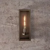 Extra Tall Box Wall Light - Bronze, Steel
