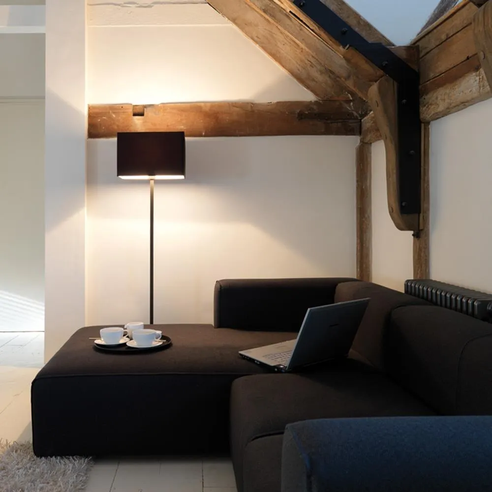 Floor Lamp Standing Light - White, Bronze