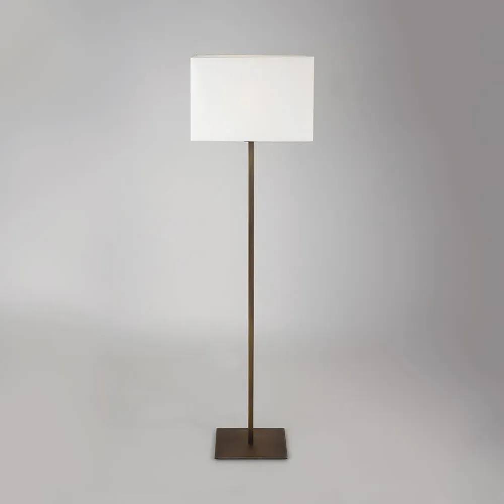 Floor Lamp Standing Light - White, Bronze