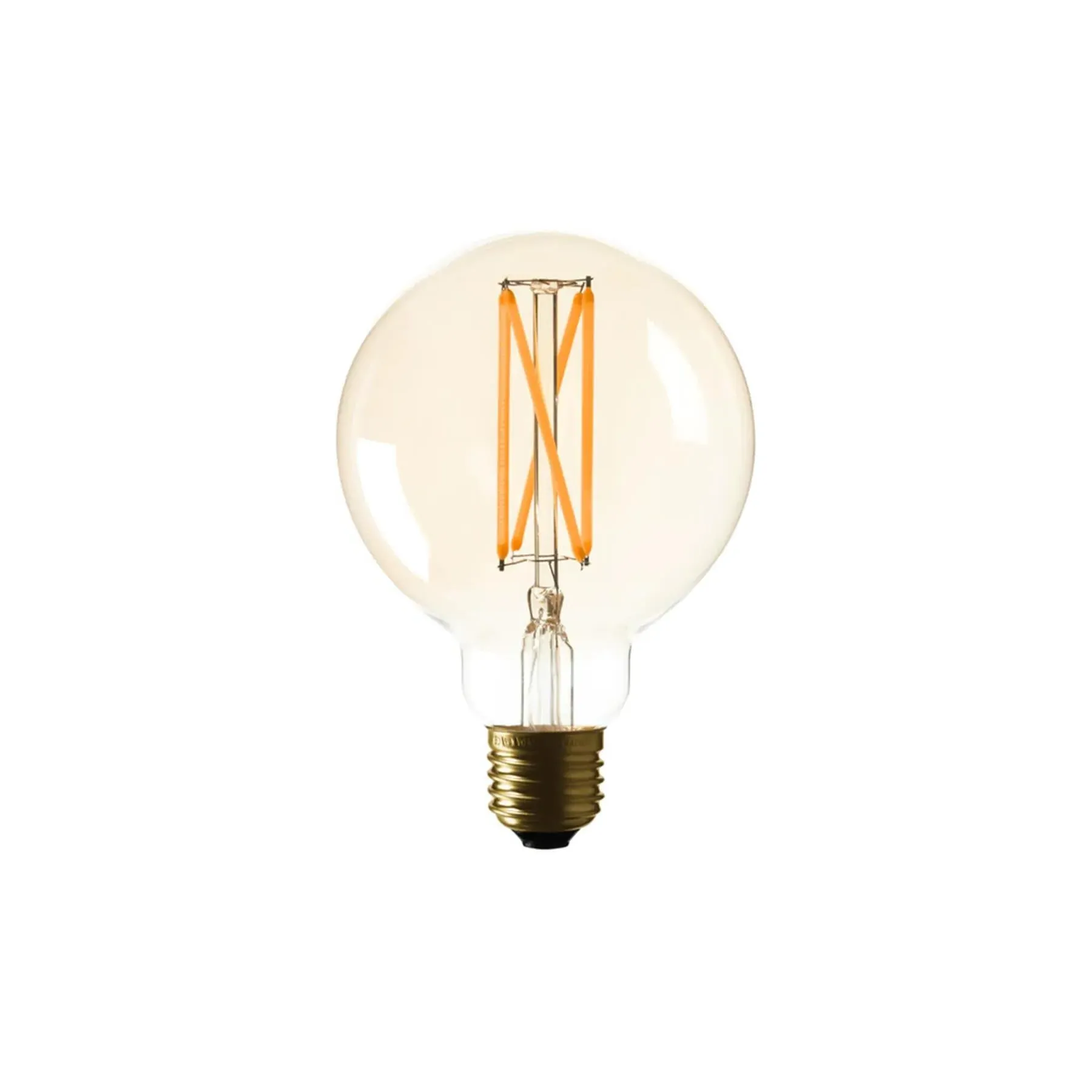 G95 Spherical Light Bulb - Amber Tint image