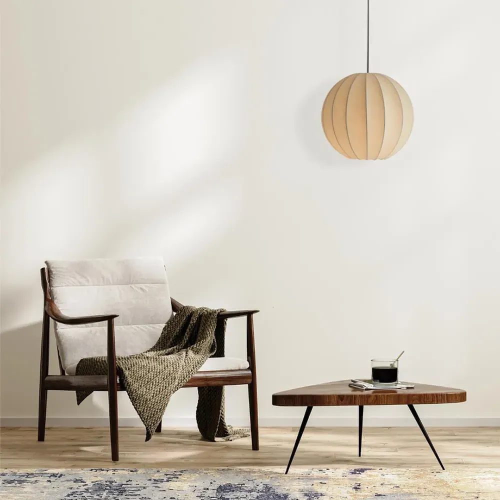 Globe Pendant Light - Silk