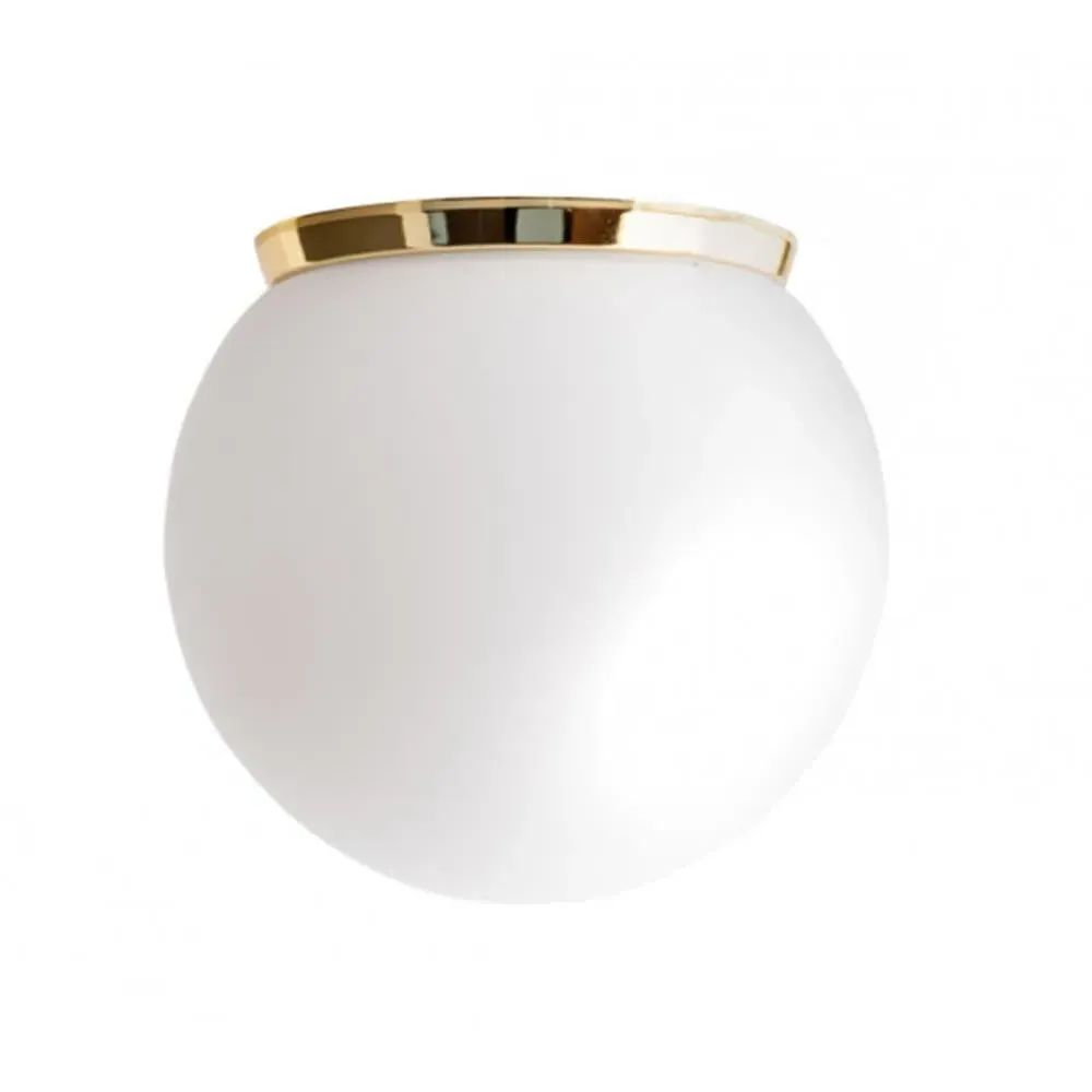 Globe Wall Light Dual Mount - Black, Glass