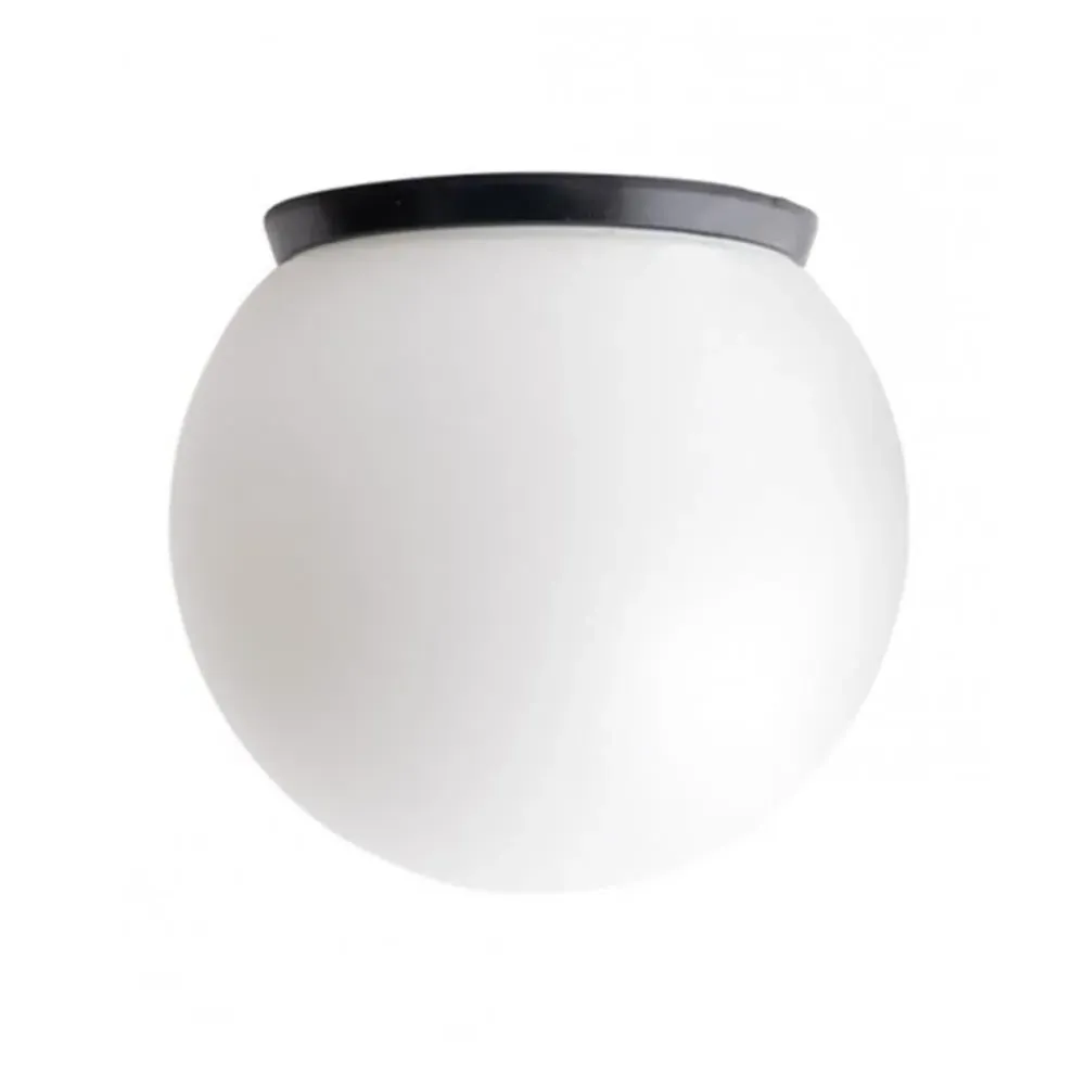 Globe Wall Light Dual Mount - White, Glass