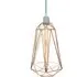 Large Diamond Cage Pendant Light - Copper, Metal