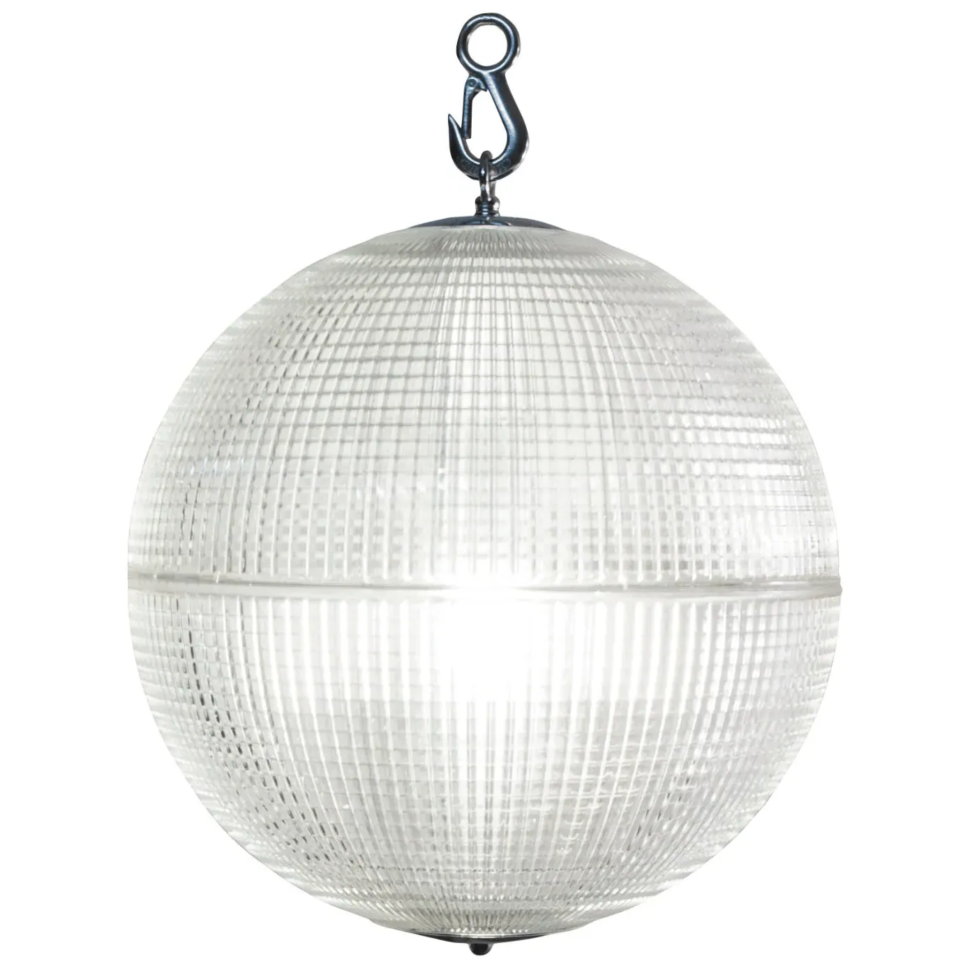Large Globe Pendant Light - Silver, Glass