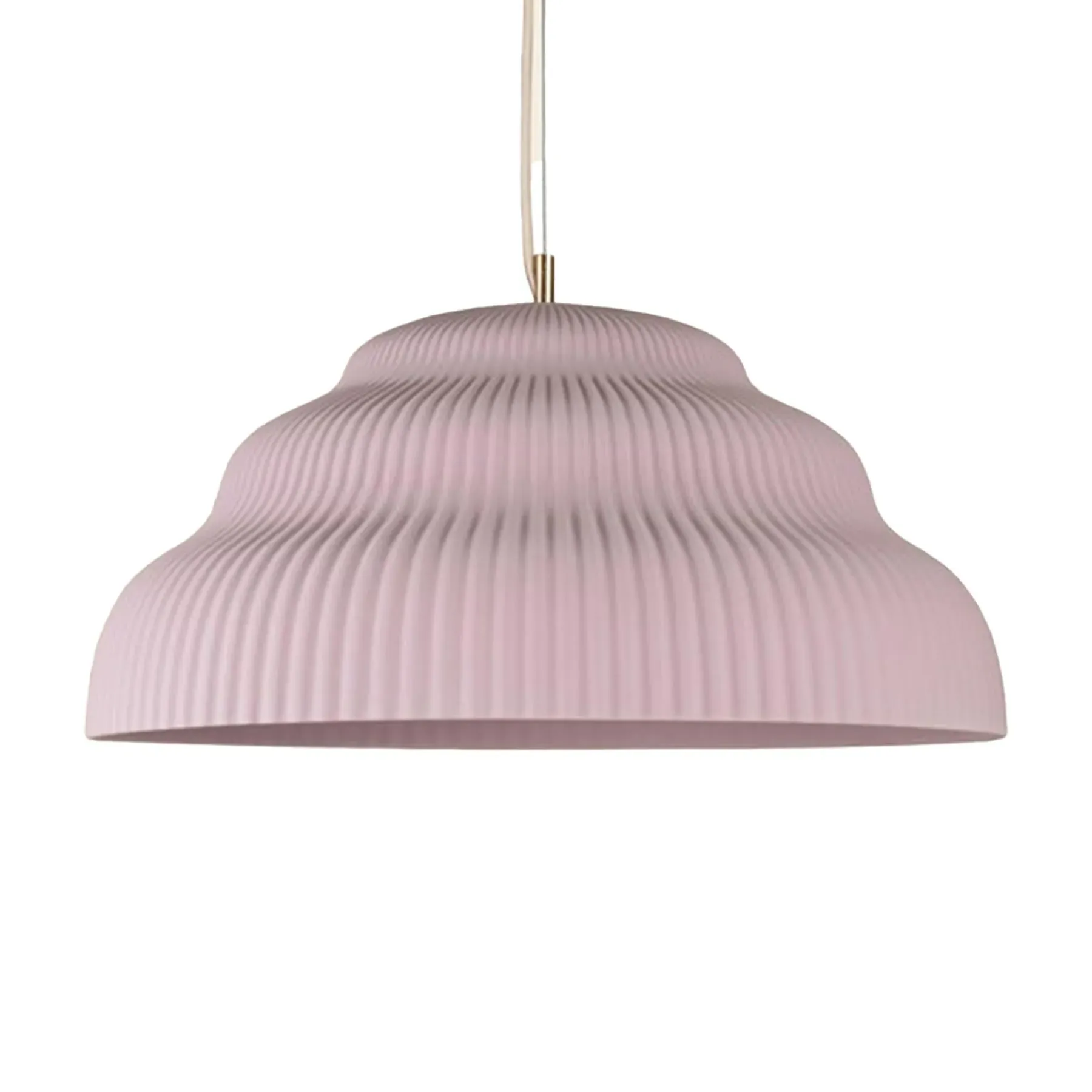 Large Pendant Light Cascading - Cloud Pink, Ceramic