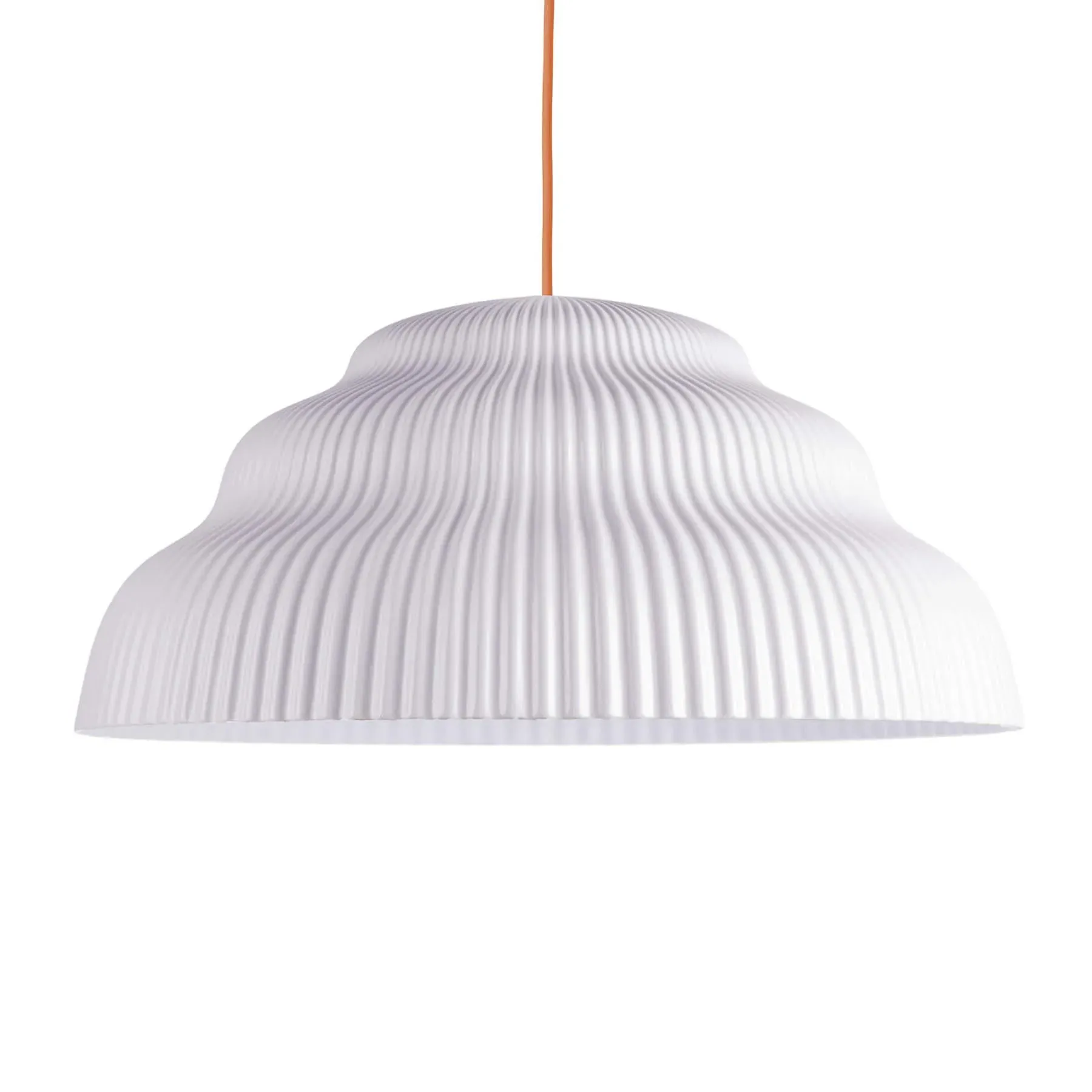 Large Pendant Light Cascading - Seashell, Ceramic