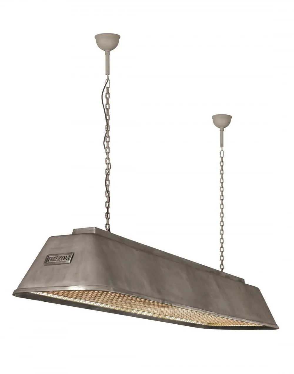 Large Pendant Light Industrial - Black, Aluminium