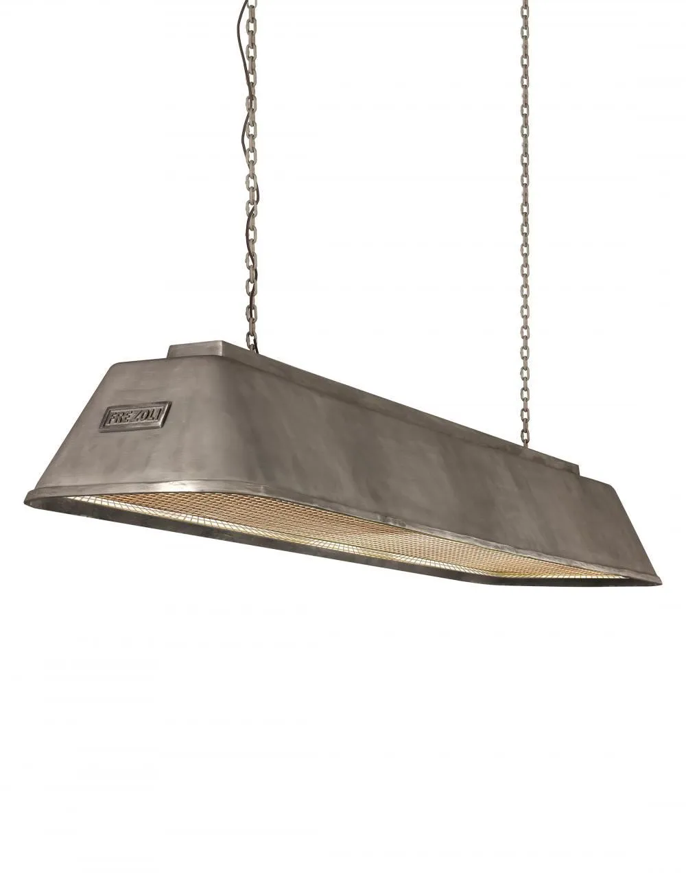 Large Pendant Light Industrial - Black, Aluminium