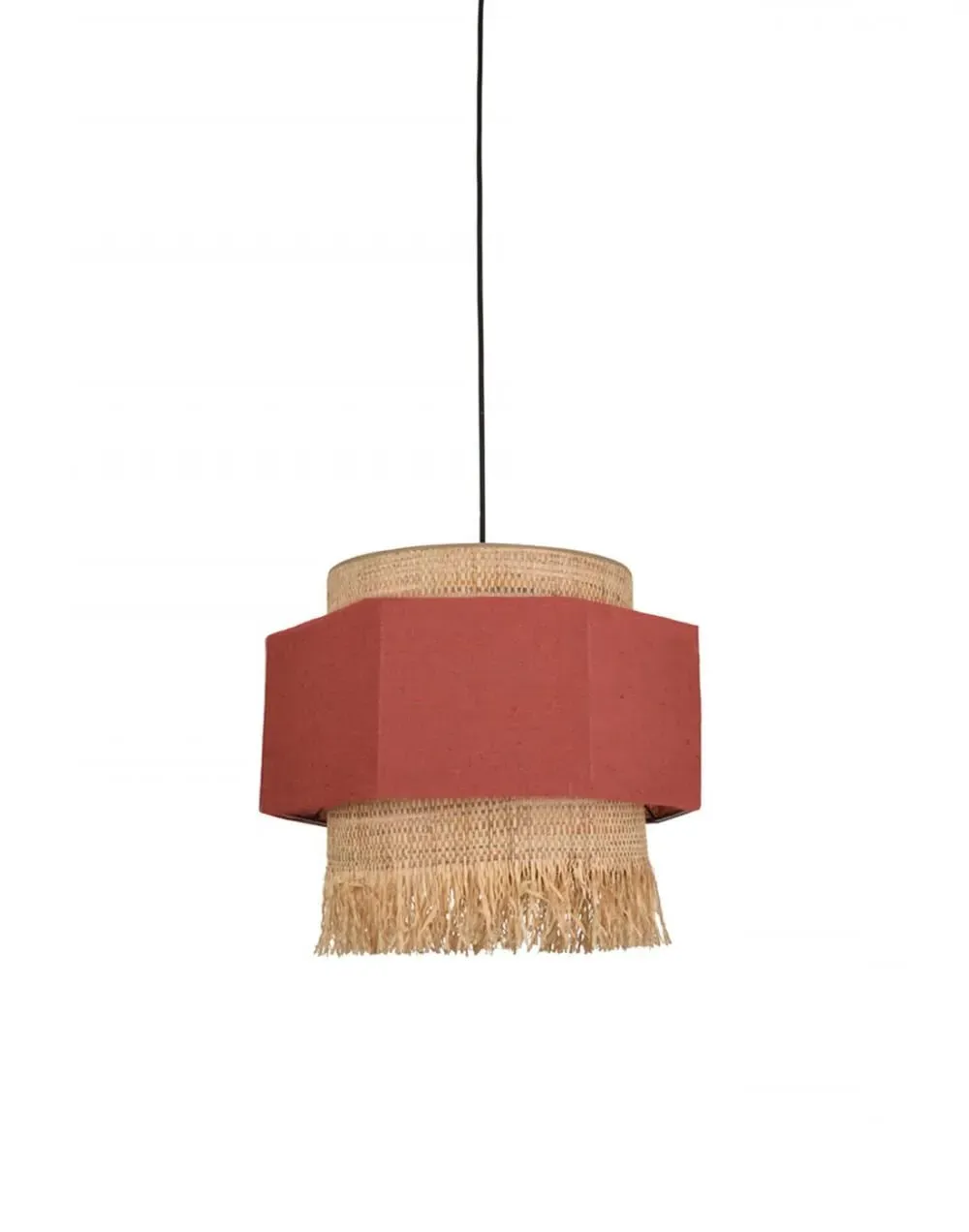 Large Pendant Light - Massala, Washed Linen