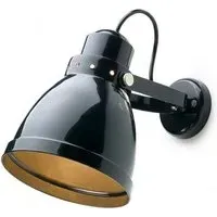 Large Wall Light with Adjustable Head - Black, Steel